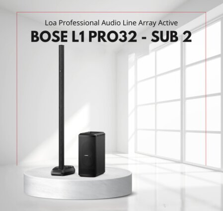 Diffusori BOSE eleganti pronti per evento